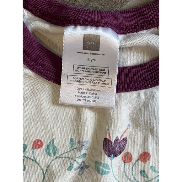 Tea Collection Graphic Tee Never Stop Dreaming‎ Bird Top Size 6 - Picture 5 of 5